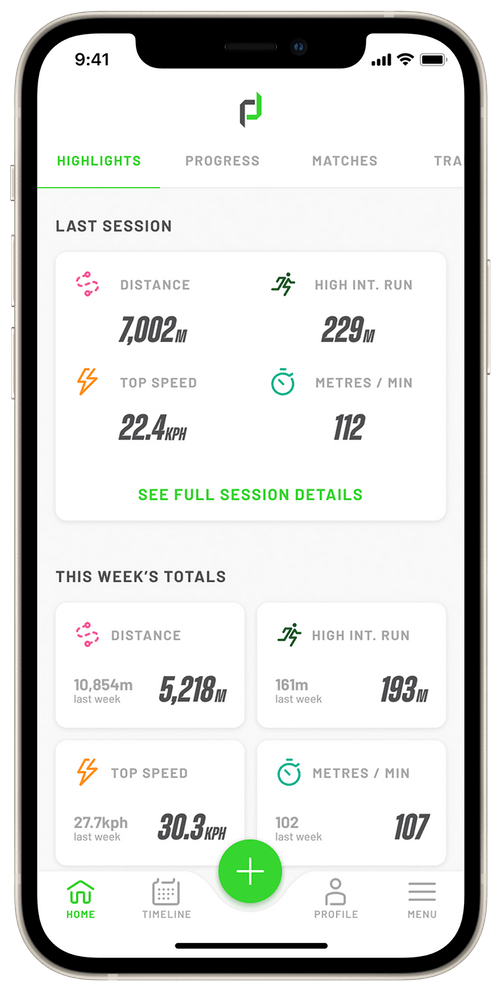 EDGE Individual GPS Sports Performance Tracking PlayerData